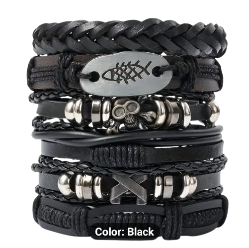 Leather Bracelets (6pcs)