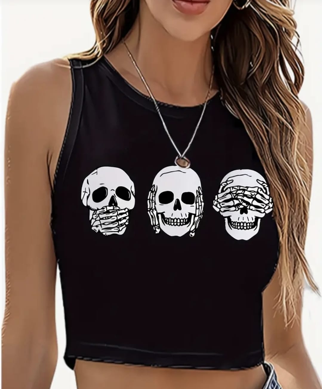 Women's Sleeveless Crop Top