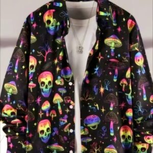 WhatsApp Image 2025-03-31 at 19.57.42_4f7f3b3d Men's Psychedelic long-sleeved button up top