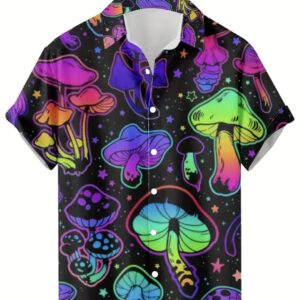 WhatsApp Image 2025-03-31 at 19.59.08_89ba0953 Men's Button Down Shrooms Shirt