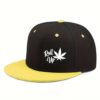Roll Up Leaf Design Unisex Baseball Cap.