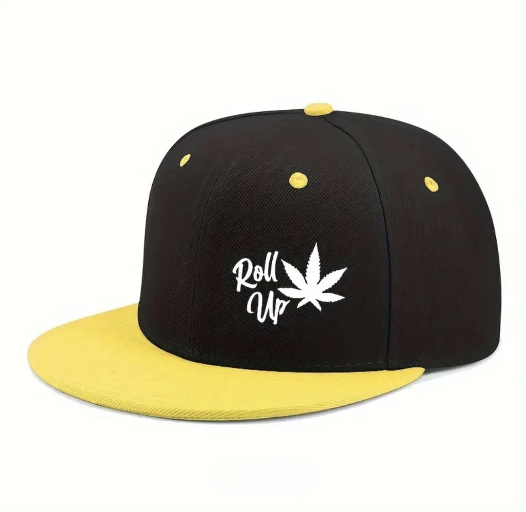 Roll Up Leaf Design Unisex Baseball Cap.