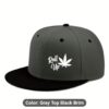 Roll Up Leaf Design Unisex Baseball Cap.