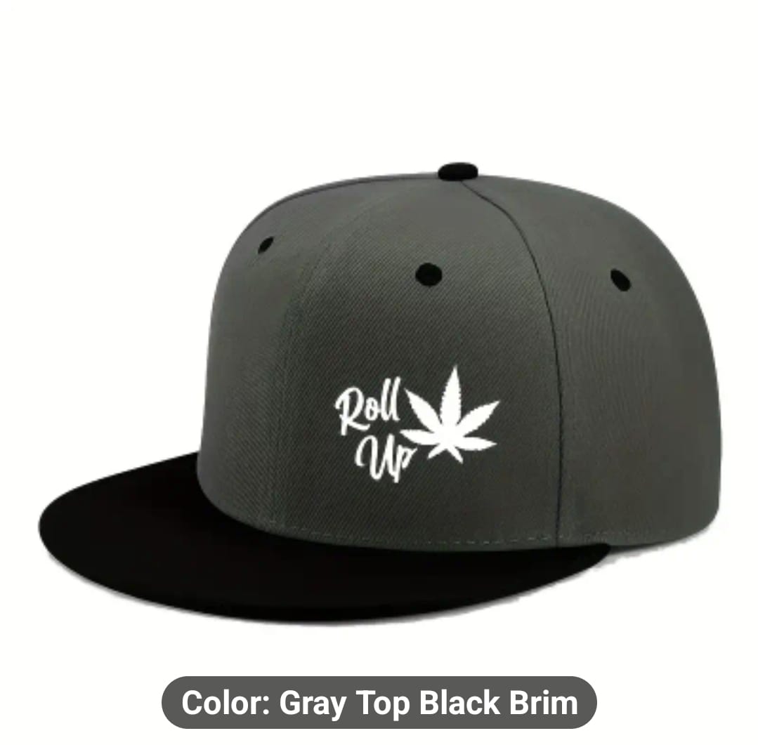 Roll Up Leaf Design Unisex Baseball Cap.