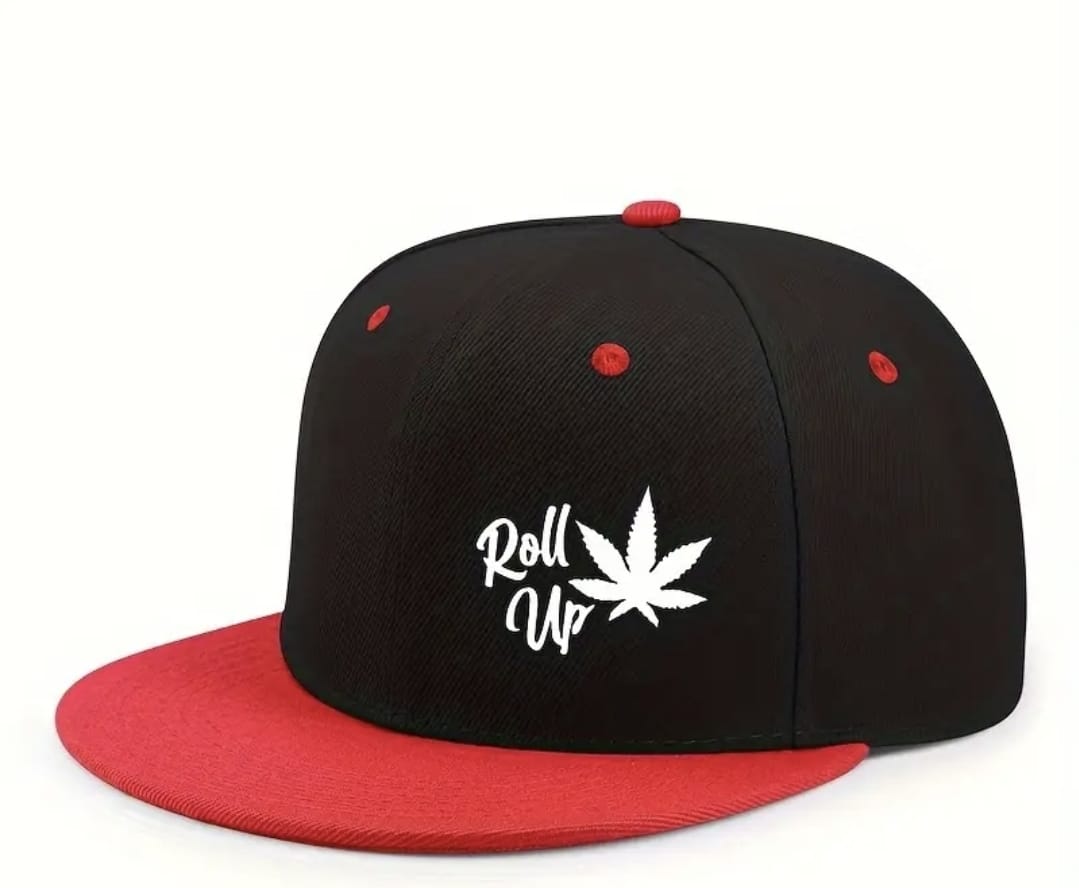 Roll Up Leaf Design Unisex Baseball Cap.
